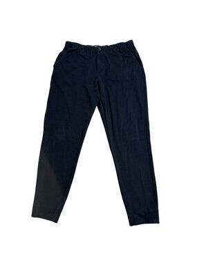 U SUCK AT GOLF PANTS JOGGER ELASTIC WAIST STRETCH BLACK MENS 38 X 32 POCKETS